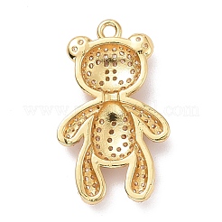 Кулоны из экологически чистой латуни с прозрачным кубическим цирконием&nbsp;KK-D079-02G