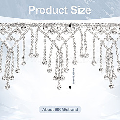 1 ярд цепочек из сплава со стразами LCHA-CD0001-01