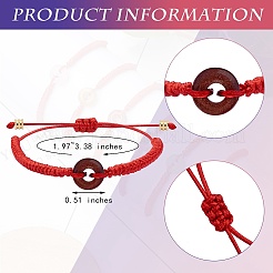 Браслет из плетеных бусин из синтетического золота&nbsp;BJEW-SW00047-06