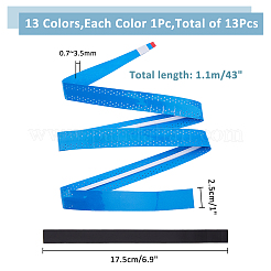 13шт 13 цвета pu кожа противоскользящая накладка на теннисную ракетку AJEW-FH0004-63