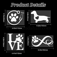 8 лист 4 стильных пластиковых самоклеящихся наклеек на автомобиль с изображением бесконечности STIC-GF0001-04C