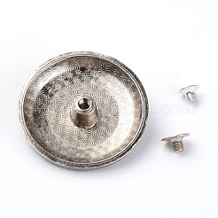 Заклепка винта сплава & имитация бирюзы корабля твердая PALLOY-WH0084-23B