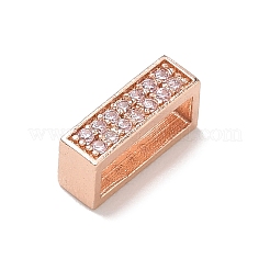 Messing Micro Pave klare Zirkonia Folie Charms&nbsp;KK-A300-12RG