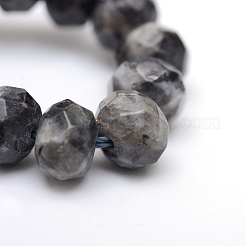 Граненый крашеный натуральный кунжут джаспер / киви джаспер X-G-R343-6x8-20