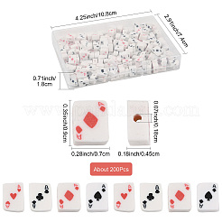 200шт бусины из полимерной глины ручной работы CLAY-FS0001-46