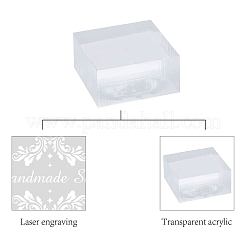 Прозрачные акриловые штампы для мыла&nbsp;DIY-WH0442-004