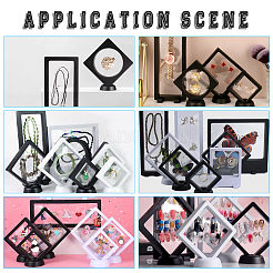 Полиэтиленовый (pe) 3d держатель дисплея с плавающей рамкой&nbsp;ODIS-FH0001-02B-01