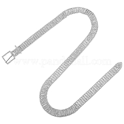 Сплав полный кристалл горный хрусталь 5-рядные цепные ремни&nbsp;AJEW-WH20019-49P
