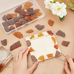 60 Stück 3 Farben matte Mosaikfliesen Glascabochons&nbsp;DIY-NB0006-30
