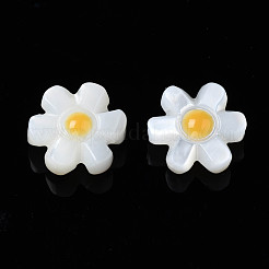 Натуральные белые бусины из ракушек SHEL-S278-033