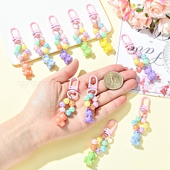 20 шт. 5 стильных акриловых подвесных украшений в виде медведя&nbsp;HJEW-YW00258