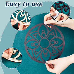 Полые деревянные настенные украшения&nbsp;AJEW-WH0323-36B-03