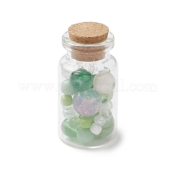 6 шт. бусины лэмпворк и стеклянные бутылки для пожеланий в виде грядок&nbsp;AJEW-JD00017