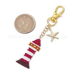 Подвеска-маяк из бисера miyuki delica&nbsp;HJEW-MZ00205