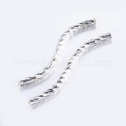 真鍮製チューブビーズ  多面カット  ツイスト  ミックスカラー  25x1.5mm  穴：0.5mm&nbsp;KK-K197-36
