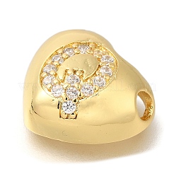 Porte micro ouvrent pendentifs zircone cubique en laiton de placage&nbsp;KK-I722-04G-Q