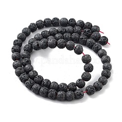 Fili di perle di roccia lavica naturale&nbsp;G-H303-C21