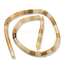 Chapelets de perles en jade topaze naturelle&nbsp;G-Q1008-A15