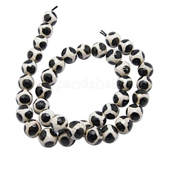 Tibetan style turtle back pattern dzi perlen&nbsp;G-H1454-1A