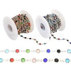 Цепи из латуни и стекла ручной работы&nbsp;CHC-YW0001-10KCG