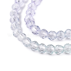 Прозрачный градиент цвета стеклянные бусины пряди GLAA-G101-2mm-18