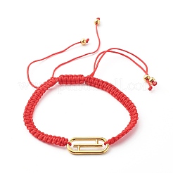 Pulseras de cuentas trenzadas con hilo de nailon ajustable hecho a mano&nbsp;BJEW-JB06482