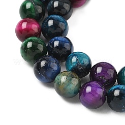 Природных тигровый глаз бисер нитей X-G-F591-18-8mm-06