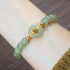 Женские эластичные браслеты из стеклянного круглого бисера&nbsp;FS-WG65AAE-01