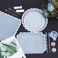 Силиконовые Молды с волнистой чашкой DIY-OC0002-04