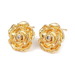 Серьги-гвоздики из циркония EJEW-F377-01G