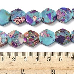 Окрашенные синтетические нити из имперской яшмы G-D337-14mm-A01