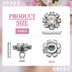 24 шт. пуговицы из цинкового сплава с 1 отверстиями FIND-PH0026-97