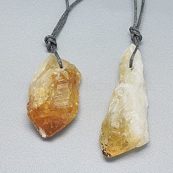 Натуральный цитрин большие подвески&nbsp;G-L516-10