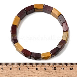 Браслеты из натуральных бусин мукаита для женщин и мужчин&nbsp;BJEW-C097-06-15