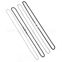 4 шт. 4 стиля ожерелий-чокеров из нержавеющей стали 304 для женщин NJEW-TA0001-21