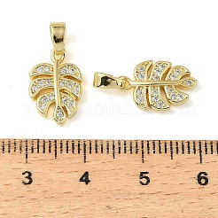 Латунные микропаве прозрачные кубические циркониевые подвески&nbsp;KK-A290-01A-G