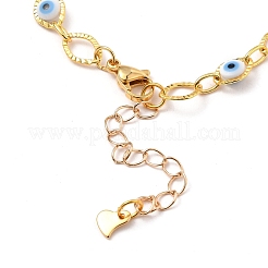 Латунные цепи с ушком лошади на ножные браслеты AJEW-AN00326