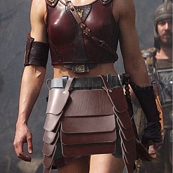 Юбка из искусственной кожи средневекового викинга с поясом&nbsp;AJEW-WH20077-031D