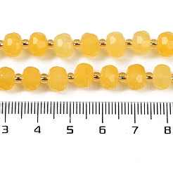 Нити бусин из натурального желтого агата (окрашенного и нагретого) G-H057-A14-03