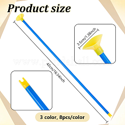 24 pz 3 frecce a ventosa in PVC colorate&nbsp;AJEW-BC0011-55