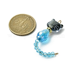 Фигурки кошек стеклянные звенья соединительные подвески&nbsp;PALLOY-JF03239