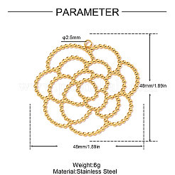 Подвески из нержавеющей стали 304&nbsp;STAS-OY011-58G