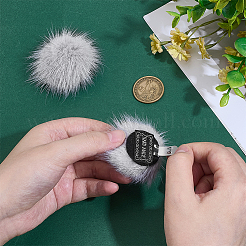 Clip de hebilla para zapatos de piel sintética de visón&nbsp;AJEW-WH0248-670B