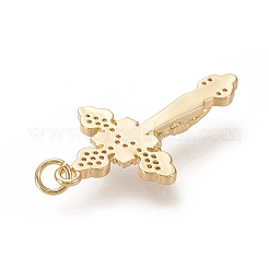 Латунные микропаве прозрачные подвески с фианитом X-ZIRC-L099-013G