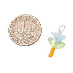 Стеклянные бусины с имитацией австрийских хрустальных бусин PALLOY-JF03485-02