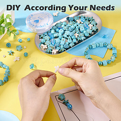 Наборы для самостоятельного изготовления браслетов/ожерельев из натуральной лавы DIY-TA0012-54