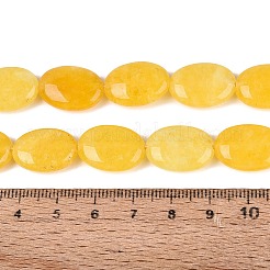 Gefärbt natürlichen weißen Jade Perlen Stränge&nbsp;G-N370-01A-13