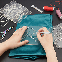 Акриловый пластиковый полый рисунок силуэт трафарет&nbsp;DIY-WH0204-79