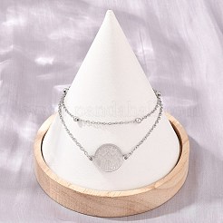 Mehrreihige Armbänder aus 304 Edelstahl&nbsp;SA-CBA7739-02P