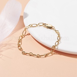 Bracelet chaîne à maillons en laiton pour homme femme&nbsp;BJEW-JB07253